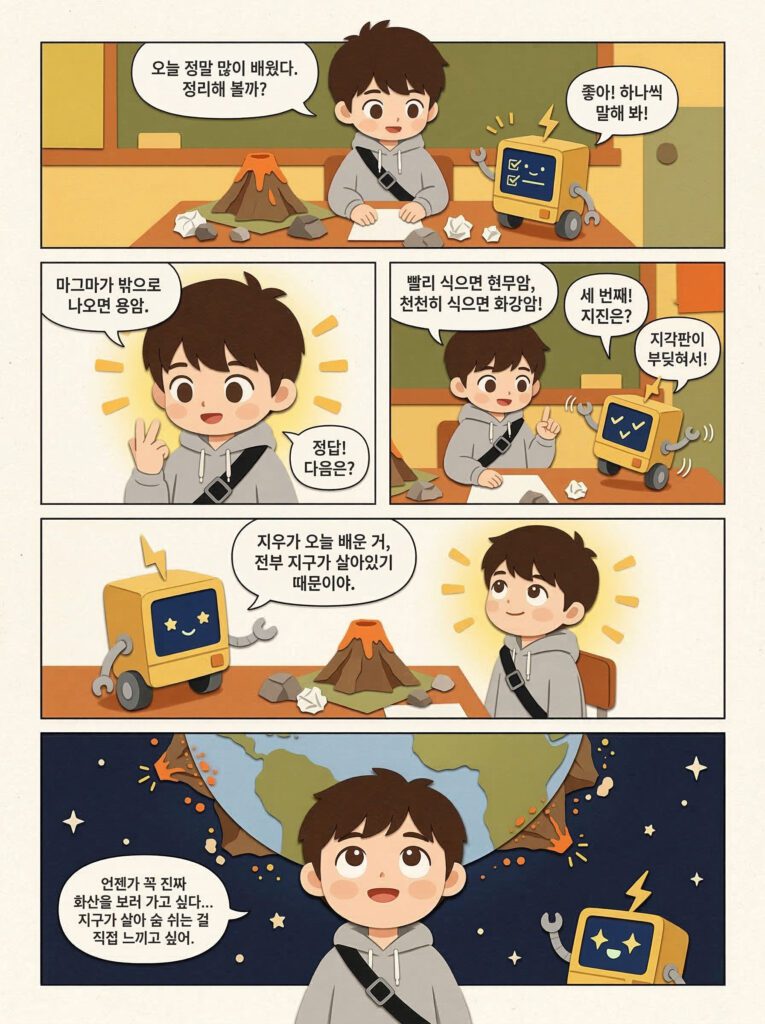 사이언스툰 화산과 지진 학습만화 샘플
