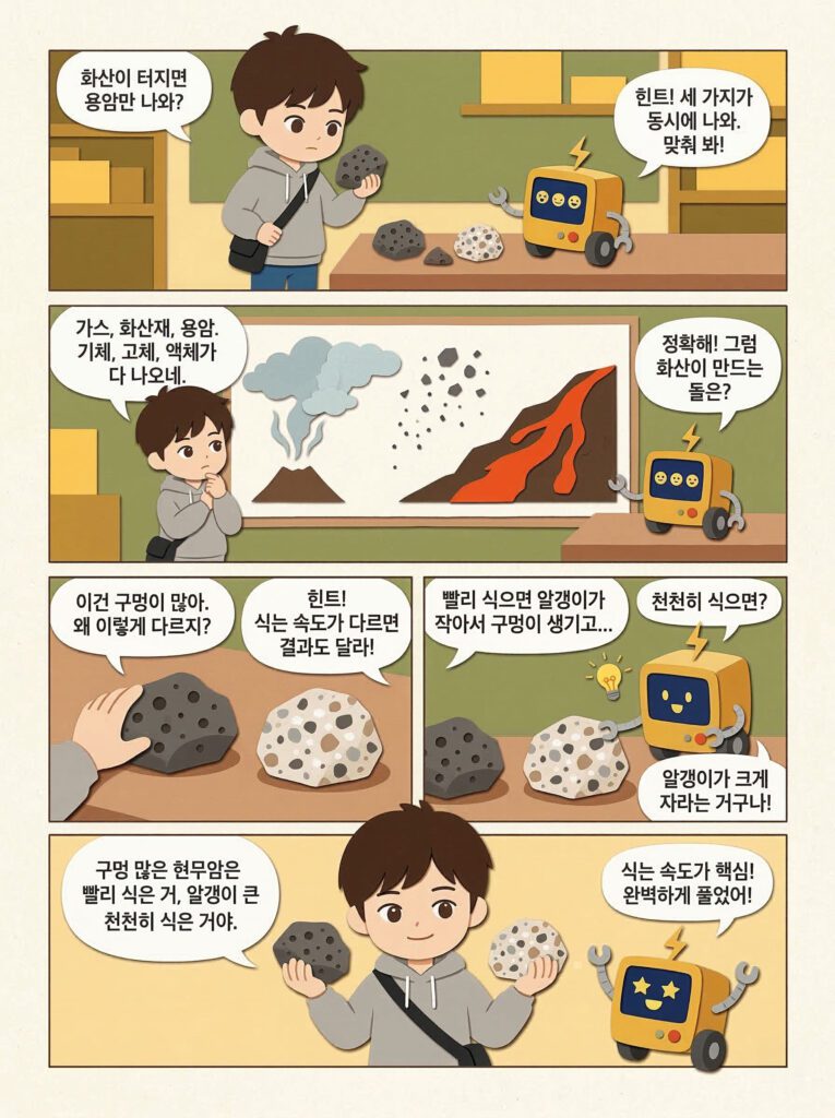 화산 폭발 원리 마그마 용암 차이