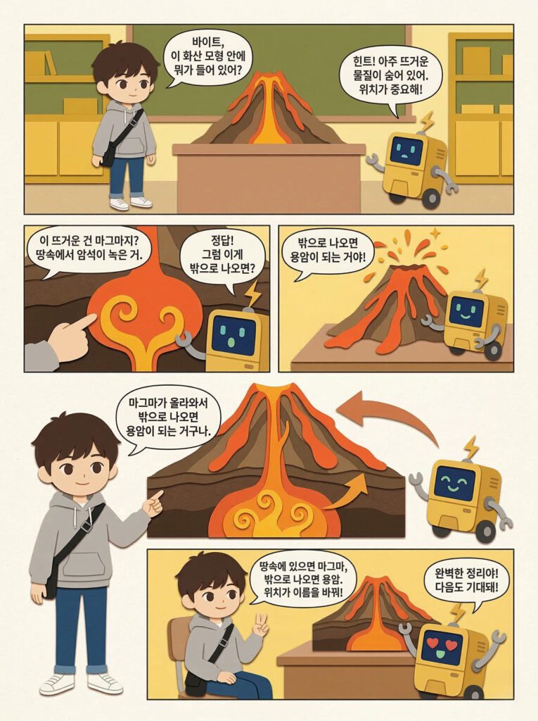 초등 4학년 과학 화산과 지진 학습만화