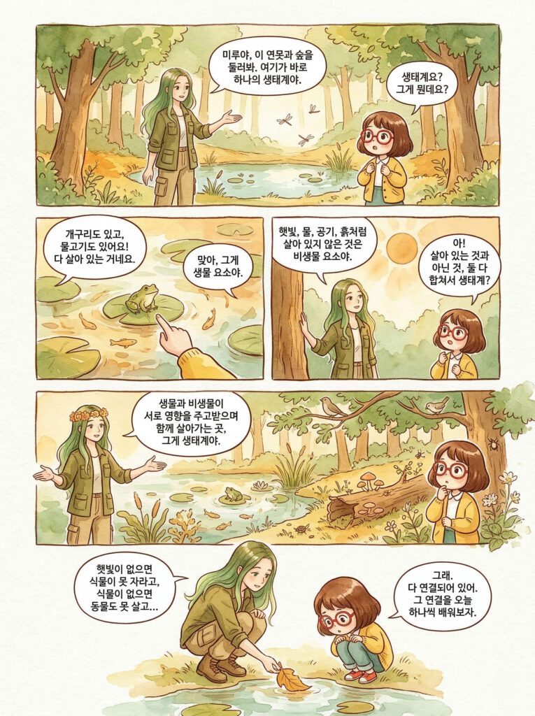 초등 5학년 과학 생물과 환경 학습만화