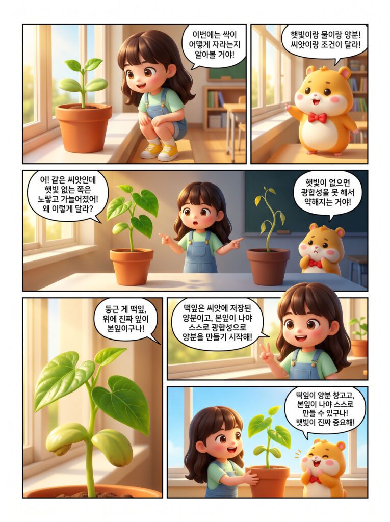 강낭콩 주차별 성장 과정 관찰일지