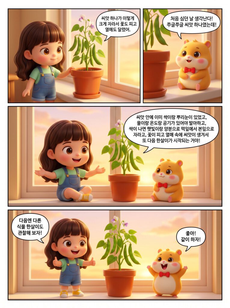 식물의 한살이 학습만화